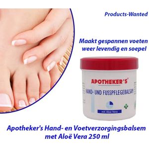 Apotheker's - Hand- en Voetverzorgingsbalsem - 250 ml - Aloë Vera