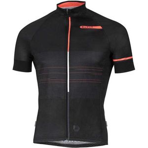 Eltin Futurisim Korte Mouw Wielertrui Oranje,Zwart 2XS Man
