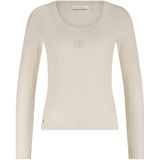 Nukus - Top Off White Nukus Lilia Top Ls Rib Tops Off White Nkf01039