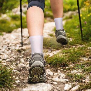 Ademende Gewatteerde Crew Sokken voor Mannen - Anti-Blister Atletische Sokken, Multipack van 5 Paar
