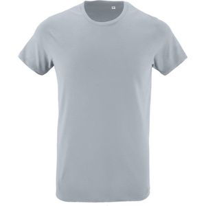 SOLS Heren Regent Slim Fit T-Shirt met korte mouwen (Puur Grijs)