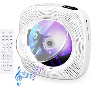 Bluetooth CD-speler met ingebouwde luidsprekers en FM-radio voor thuis