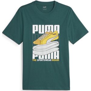 Men's T-shirt Puma Graphic Sneaker Green Xl