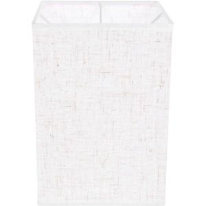 Allecto Premium - Verweefde Lampenkap van Linnen en Jute - Vintage Rechthoekige Lichtkap voor Staande en Vloerlampen - Kunst Linnen - E27 Fitting - Past op Kleine en Medium Lampen - Stijlvol Design
