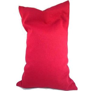 Ecologisch Kersenpitkussen 30 x 20 cm (Rood), voor soepele spieren en ontspanning - Wijn Rood - wasbaar hoesje