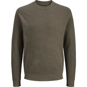 Jack & Jones Trui Jprblubarkley Knit Crew Neck Ch Ln 12286611 Crocodille Twist Mannen Maat - L