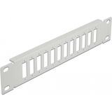 Delock - 10 Inch - Glasvezel Patch Paneel - Grijs - 12 Poorten voor SC Duplex / LC Quad
