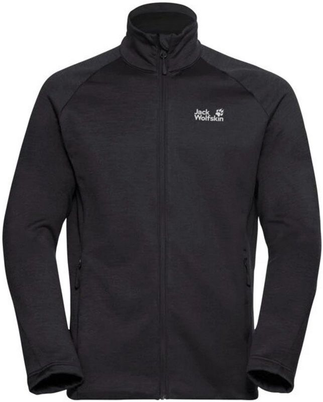 Jack Wolfskin - PEAK DISTRICT FZ M - Fleecejack - Zwart