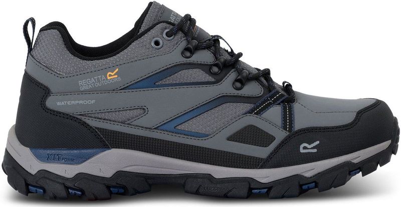 Regatta - Holcombe III Low - Wandelschoenen - Zwart - Synthetisch - Waterafstotend