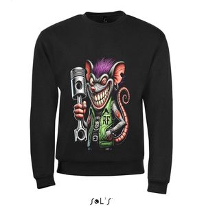 Sweatshirt 2-176 Rat Fix groen - M, Zwart