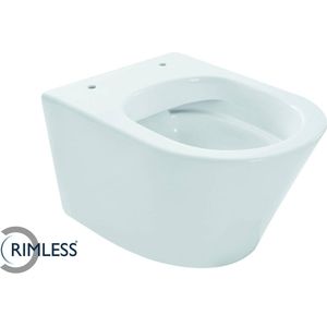 Saqu Sky 2.0 Compact Randloos 36x47x36 Cm Hangtoilet - Wit - WC Pot - Toiletpot - Hangend Toilet
