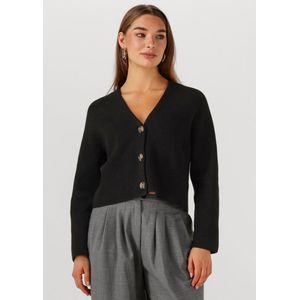 EDITED Grs Logan Cardigan Truien & vesten Dames - Sweater - Hoodie - Vest- Zwart - Maat 34