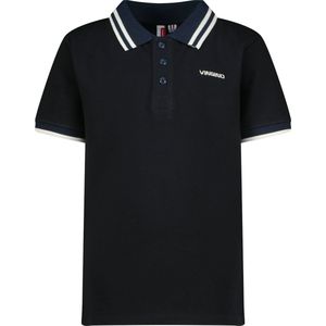 Vingino Kep Polo's & T-shirts Jongens - Polo shirt - Donkerblauw - Maat 128