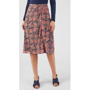 Damart - Rok in voile, gerecycleerde vezels* - Dames - Blauw - 52