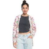 Roxy Dive Deep Hoodi Sweatshirt Met Rits Roze M Vrouw