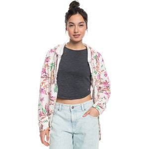 Roxy Dive Deep Hoodi Sweatshirt Met Rits Roze M Vrouw