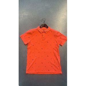 Petrol Industries - Heren All-over print polo - Rood - Maat XL
