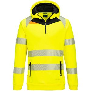 Portwest - DX4 Hi-Vis 1/4 Hoodie - Geel/Zwart