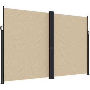 vidaXL - Windscherm - uittrekbaar - 220x1000 - cm - beige
