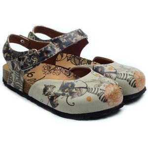 GOBY - Cats - Clogs - Slippers - Hoge kwaliteit - Handmade - Maat 41