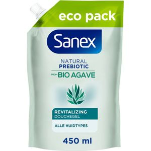 Sanex Agave Revitalizing Douchegel Navulling - 3 x 450 ml - Voordeelverpakking