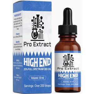 Pro Extract - CBD Olie - Full Spectrum 25% - Biologische Hennepolie