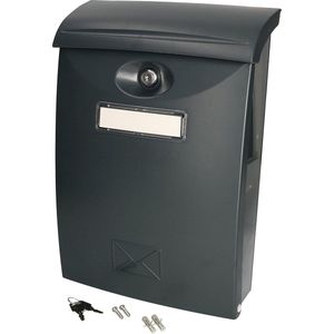 Brievenbus van kunststof 235x90x340mm - antracietresultCode