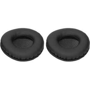 Hoofdtelefoon Pads - Oor Covers - Kunstleer Spong Foam - Headset Kussens Earpad Covers Voor Athws70 - Athws77 - Athws99 - Mdrv55 - Mdrv500 - Mdr7502 (Wit) (Zwart)