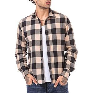 Heren vrijetijdshemd - Geruit vintage houthakkershemd