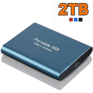 Externe Flashdrive - Harde Schijf - 2 TB - SSD - Blauw