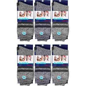 Alaska thermo sokken | 6 paar | Maat: 39-42 | Kleur: Grijs