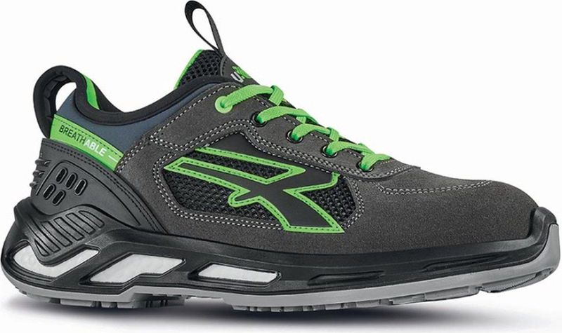 U-Power - Negan - Veiligheidsschoenen - Zwart - Nylon/Suède - S1P SRC ESD