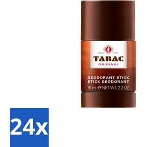 Tabac Original - Deodorant Stick - Langdurige frisheid - 75 ml - Voordeelverpakking - 24 stuks