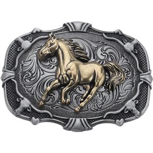87 × 62 mm Vintage Turquoise Riemgesp met Bloem - Rechthoekig, Antiek Zilverkleurig voor Mannen | Amerikaanse Western Cowboy Stijl | Indiaanse Elementen | Stenen Knoppen | Geschikt voor Riem