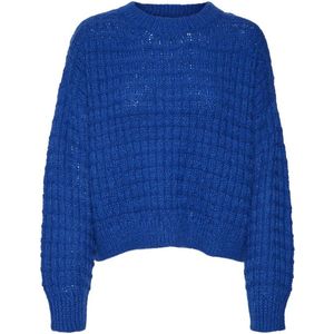 Vero Moda Vmvelina Ls O-Neck Pullover Mazarine Blue BLAUW XL