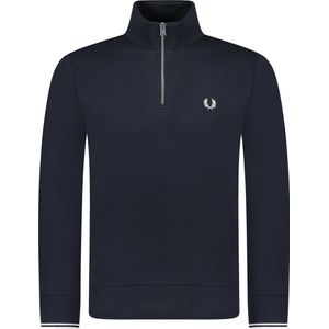 Fred Perry Sweater Blauw Regular Fit - Maat L - Mannen - Herfst/Winter Collectie - Katoen