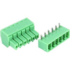 JGS Premium - 10 Paar Eindblokken 6-pins Schroefklemmenblok - Draadversterkerbevestiging - Kit