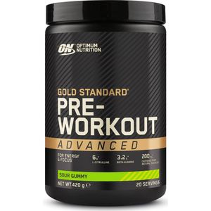 Optimum Nutrition Gold Standard Pre-Workout Advanced - Pre Workout - Sour Gummy - 420 gram (20 doseringen)