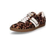 Sneakers - Dierenprint - Leer/Suède - Platte Hak