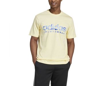 adidas - House Of Tiro Summer Linear - T-shirt - Geel - Korte Mouwen
