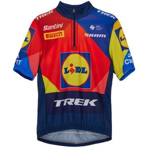 Santini Replica Lidl-trek 2025 Korte Mouw Wielertrui Veelkleurig 5 Years Jongens,Meisjes