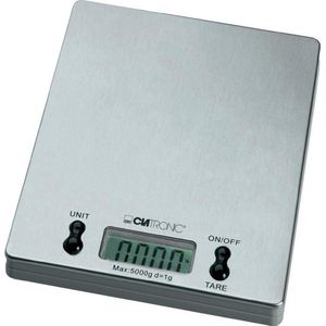 Clatronic KW 3367 - Keukenweegschaal - Digitaal Weegbereik (max.): 5 kg - RVS