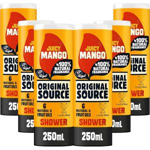 Original Source Juicy Mango - 6 pack - Multipack - Douchegel - No. 1 Vegan Shower Gel in Engeland