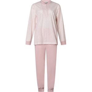 Lunatex - dames pyjama 124173 - 100% katoen - roze - maat XL
