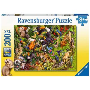 Ravensburger puzzel Bonte jungle - Legpuzzel - 200 XXL stukjes