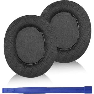 Vervangende Oorkussens voor Gaming Headsets - Compatibel Met Arctis 1, 3, 5, 7, 9X, PRO - Geheugen Schuim en Mesh (Zwart)