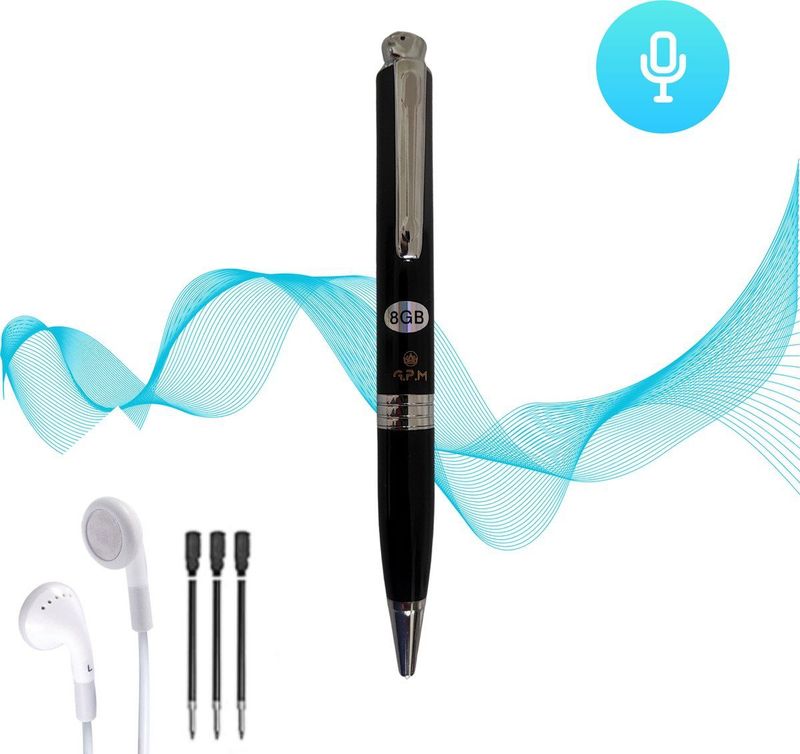 SpyPen - Voice Recorder - Afluisterapparaat - 8GB - Dictafoon