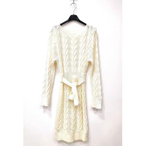 Gebreide jurk - Wit - One size (38-42)