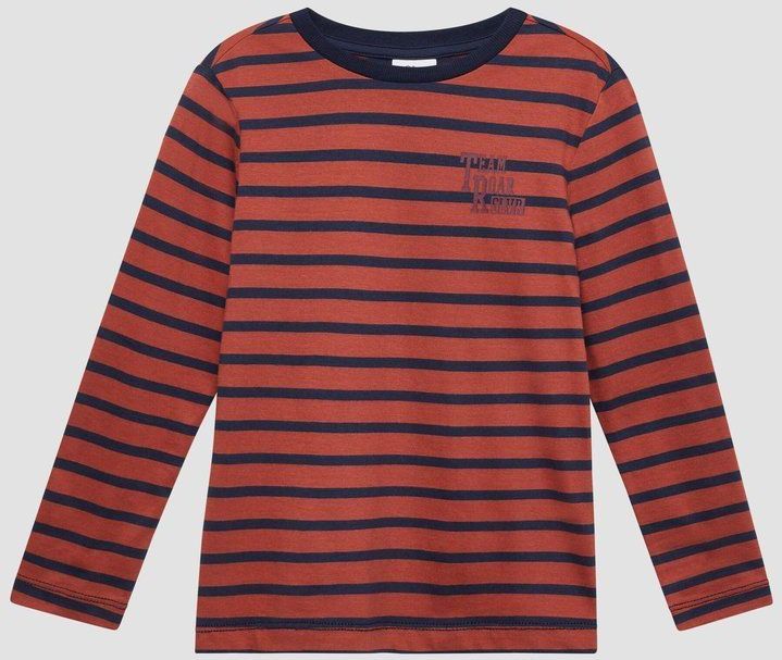 T-shirt - Lange Mouwen - Streeppatroon - Zachte Jerseystof