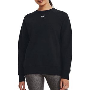Under Armour UA Rival Fleece Crew Dames Sporttrui - Zwart